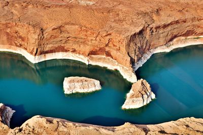 Rock formations at lake powell 