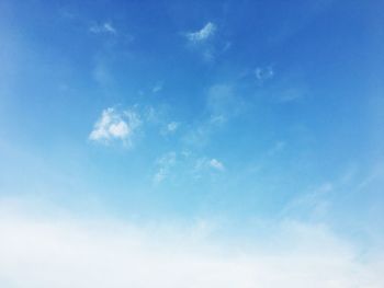 Low angle view of blue sky