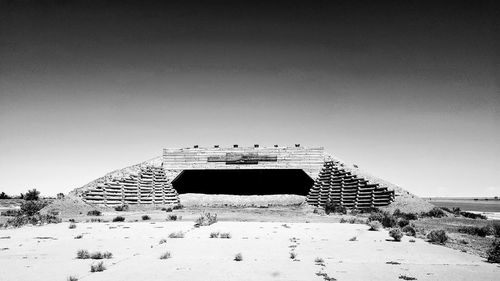 Built structure against clear sky