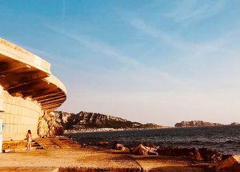 Marseille beach. nature in town. 