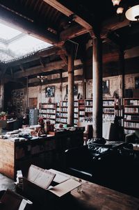 Interior of restaurant