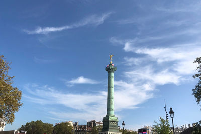 Low angle view of building against cloudy sky