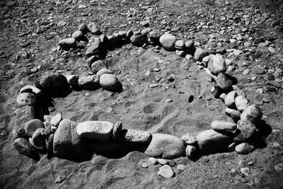 Rocks in sea