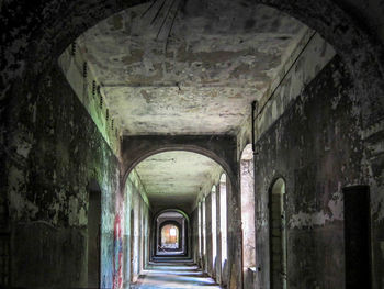 Corridor of old building