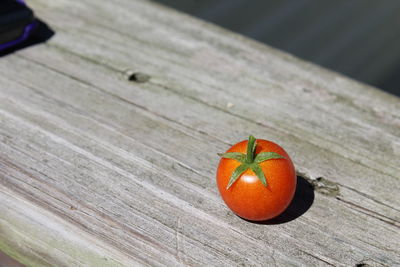 Close-up of tomatoes on table