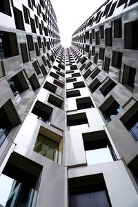 Low angle view of residential buildings against sky