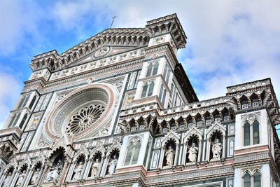 Low angle view of historical building against sky