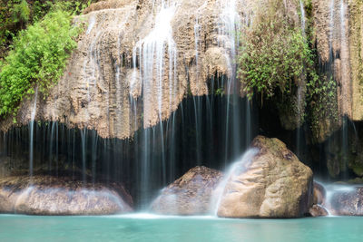 Panoramic view of waterfall