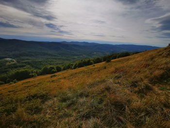 Scenic view of landscape against sky