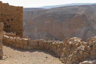 Rock formations in a desert