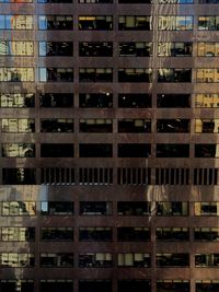 Full frame shot of building at night