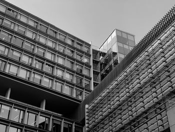 A simple photo of the structure of a mirrored building.