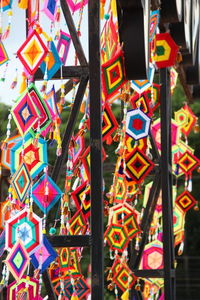 Full frame shot of multi colored umbrellas