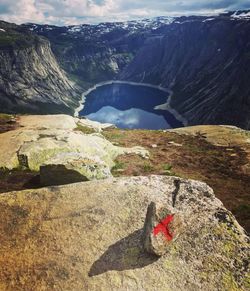 Scenic view of lake