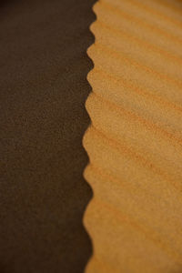 Close-up of sand on beach