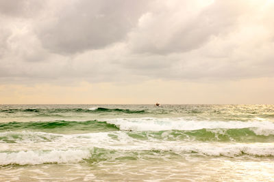 Scenic view of sea against sky