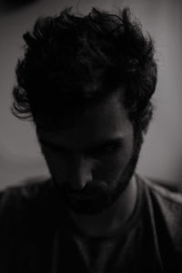 Close-up portrait of young man