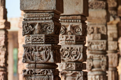 Close-up of chess pieces