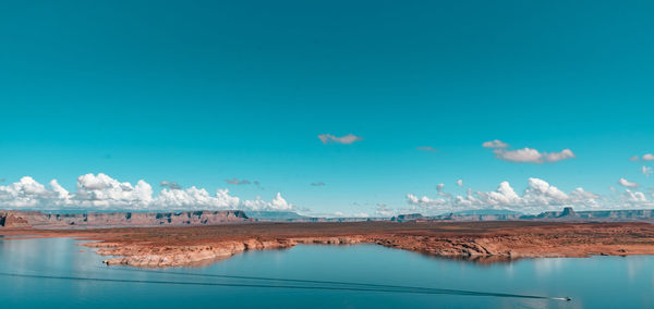 Panoramic view of sea against sky