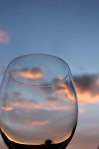 Close-up of sky during sunset