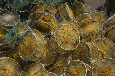 Full frame shot of fishing net