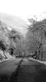 Road passing through landscape