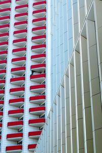 Low angle view of staircase against building