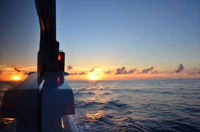 Sunset over sea