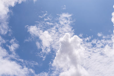 Low angle view of clouds in sky