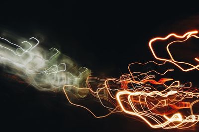 Light paintings at night