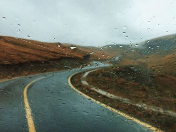 Road along landscape