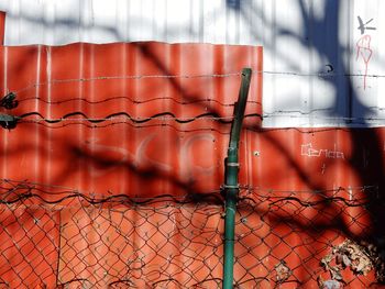 Close-up of chainlink fence