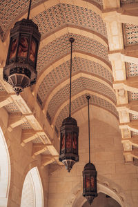 Low angle view of ceiling