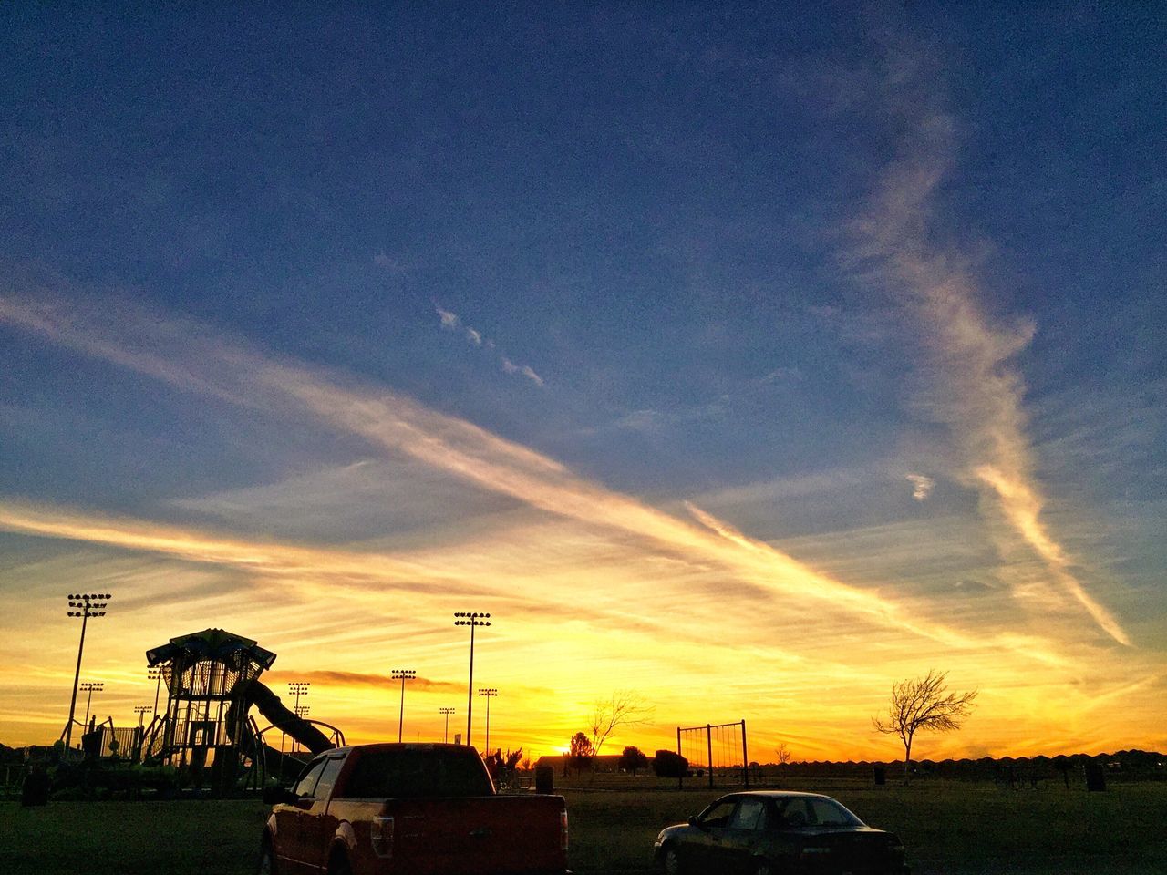 PANORAMIC VIEW OF DRAMATIC SKY AT SUNSET