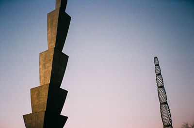 Low angle view of built structure against sky