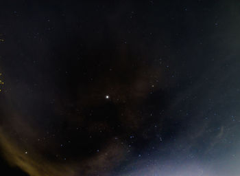 Low angle view of star field at night