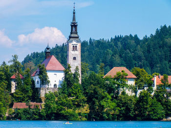 Lake bled island nature in slovenia