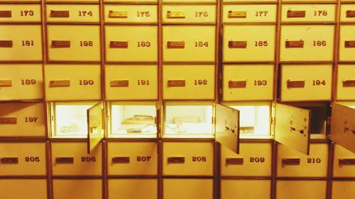 Full frame shot of lockers