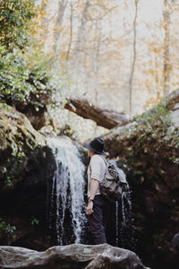 Man in a forest