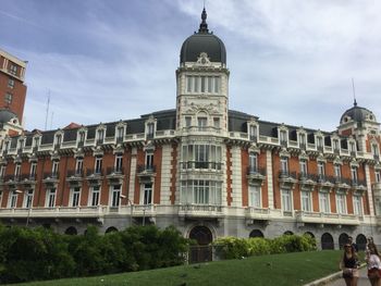 View of historical building against cloudy sky