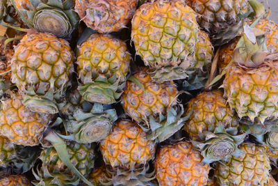 Full frame shot of fruits for sale in market