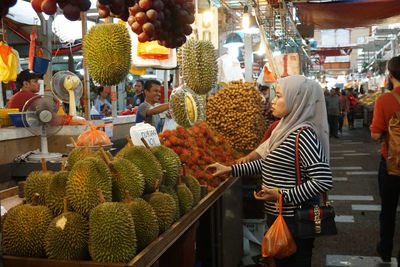 Various fruits for sale in market