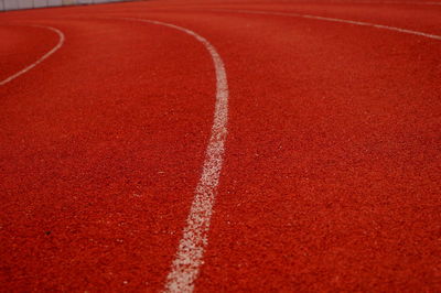 Running track at stadium