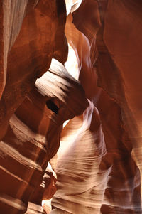 Low angle view of rock formation