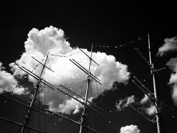 Low angle view of cloudy sky