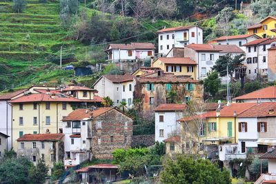 Residential buildings in town