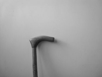 Close-up view of handle