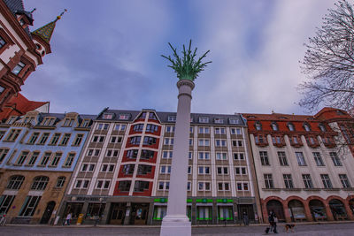 Low angle view of building against sky