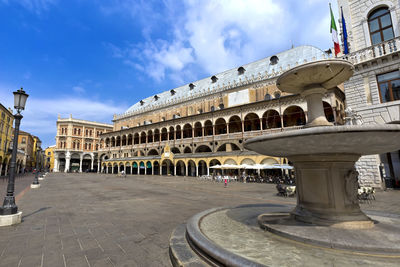 View of historic building against cloudy sky