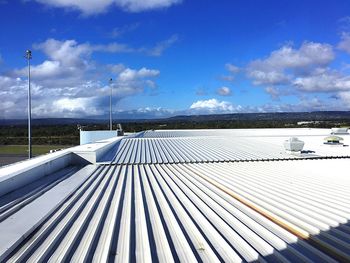 Scenic view of blue sea against sky